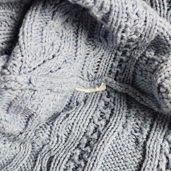 JEANNE PIERRE blue knit sweater size S - Picture 8 of 11